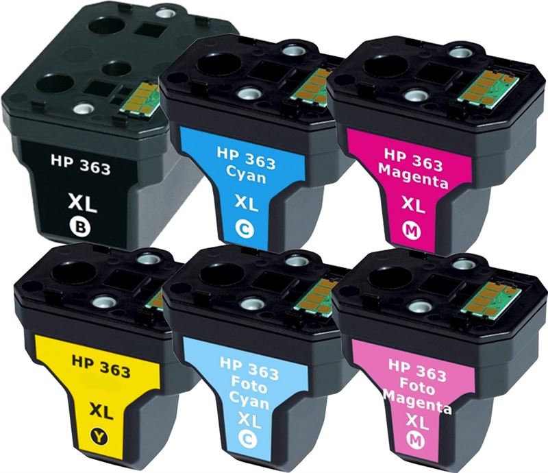 MartyPrint - HP 363 XL inktcartridges voordeelbundel (huismerk)