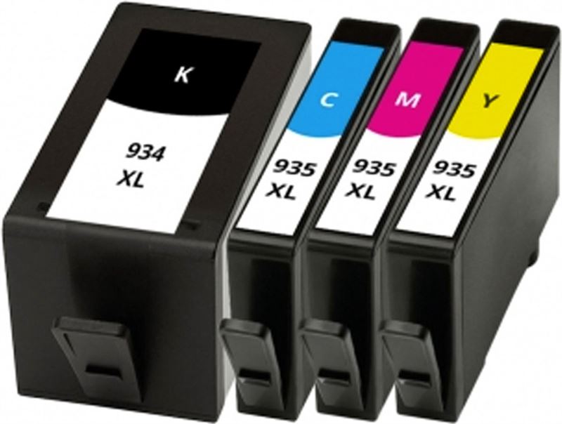 MartyPrint - HP 934 XL + HP 935 XL (X4E14AE) inktcartridges voordeelbundel (huismerk)