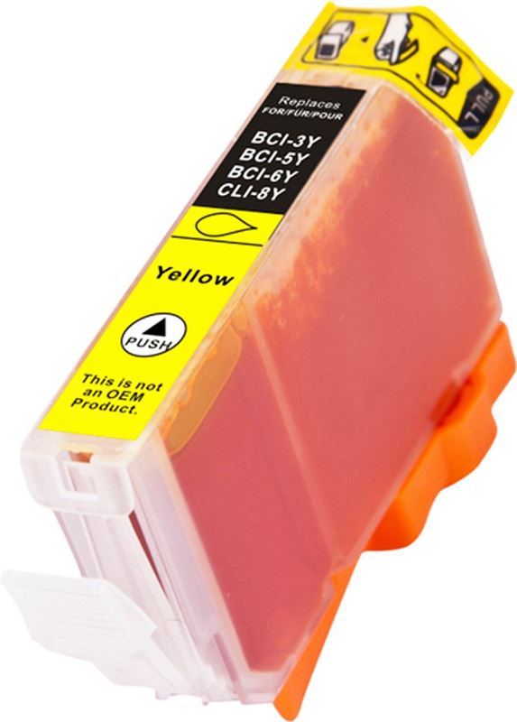 MartyPrint - Canon BCI-6Y inktcartridge geel (huismerk)