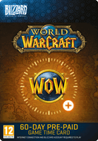 Blizzard of Warcraft 60 Days Gametime Card