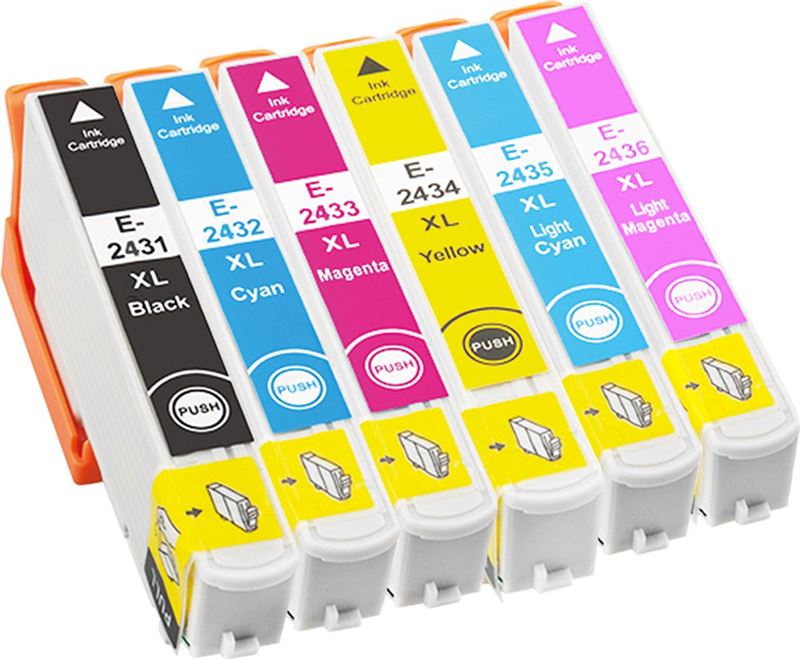 MartyPrint - Epson 24 XL (T2438) inktcartridges voordeelbundel (huismerk)