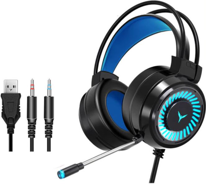 H & A Gaming Koptelefoon Bedraad voor PC/Xbox/PS4/PS5 - Headset Headphones met Microfoon Zwart