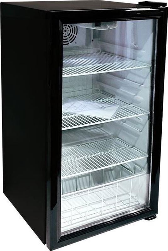 VDT Minibar - koelkast 98L - 850 x 475 x 480mm - "white edition" zwart