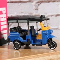 CHICIRIS Driewieler automodel van legering, driewieler autospeelgoed met slide-functie, interessant kind voor thuis, onderwijsinrichting voor vroege onderwijs (blauw)