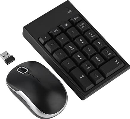 minifinker Mini-toetsenbord en -muis, 1200 Hoge gevoeligheid optische Toetsenbord Muizen Combo numeriek toetsenbord en optische muis voor thuiskantoor toetsenbord kopen? | Kieskeurig.nl helpt je kiezen