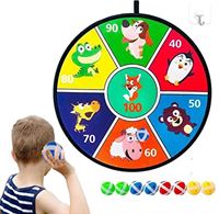 Jomewory Kleverig dartbord | Grappig dartbord met kleverige bal,Dartspel met haak 8 Sticky Ball Outdoor Party Games Geschenken voor Boy Girl Party Game