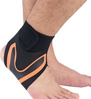 Shipenophy Enkelbandwikkels, anti-twist effen print Een paar bilaterale klittenband sport enkelsteun mouw voor tennis(L)