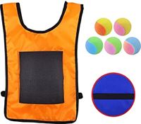 Odavom Sticky Ball Vest - Stick Ball Vest Set,Ballen gooien Set Ouder-kind interactie Speeltuin Spelletjes Speelgoed voor binnen en buiten