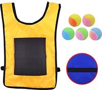 Odavom Sticky Ball Vest | Ontwijk Ballen voor Volwassenen,Vesten en ballen Dodgeball Set, Summer Outdoor Yard Camping Games for Kids