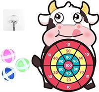 STENUA Dartbord voor kinderen, Dierenbordspellen voor kinderen met 3 kleverige ballen, Educatief spel voor binnen en buiten voor kinderen van 4 5 6 7 8 9 10 jaar oud en ouder