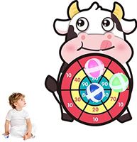COBREW Dartbord voor dieren - Doel Dartbord met Sticky Ball voor kinderen gooien | Binnen Openluchtbeeldverhaaldier die Dartsspeelgoed werpen voor jonge geitjes van 4-10
