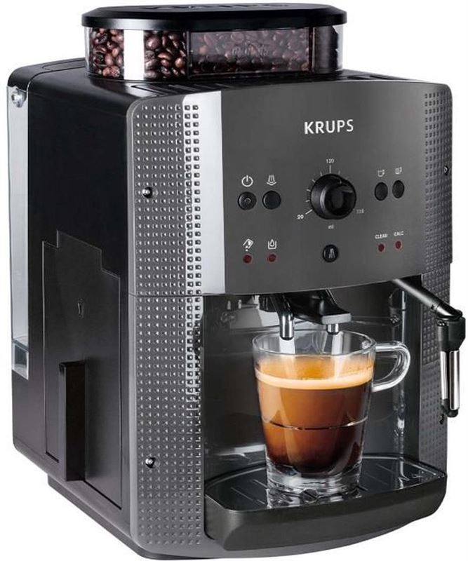 Krups YY4451FD Automatische koffiemachine met essentiÎle bonenmolen met melkopschuimer - Druk 15 bar - Grijs