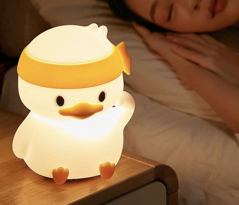 Sleepy Light - Nachtlampje voor kinderen - Ninja Eend - LED - USB Oplaadbaar - Babykamer - Dimbaar - Slaap -