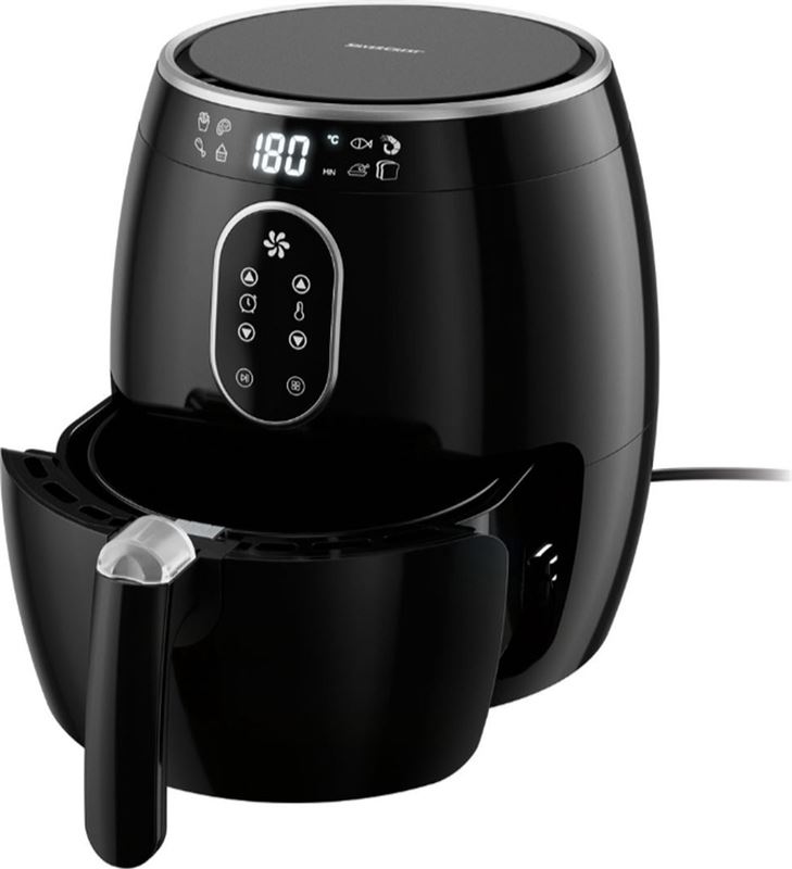 Silvercrest - Heteluchtfriteuse - Heteluchtoven - Airfryer - Digitaal display - 2,5L - 80-200 Graden - 1350W - 110CM doorsnede