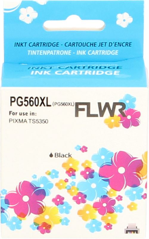 FLWR - Inktcartridge / PG-560XL / Zwart - Geschikt voor Canon