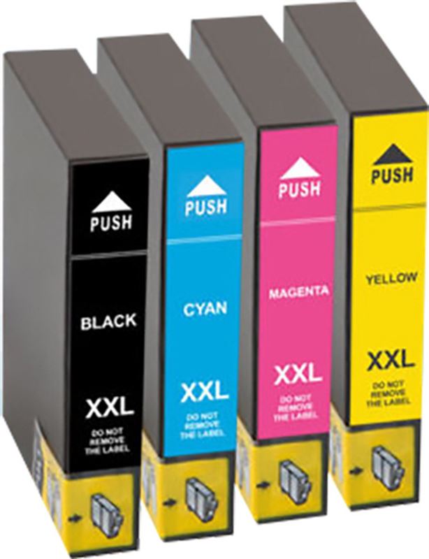 pcman Epson Huismerk 33XL Zwart + Alle kleuren