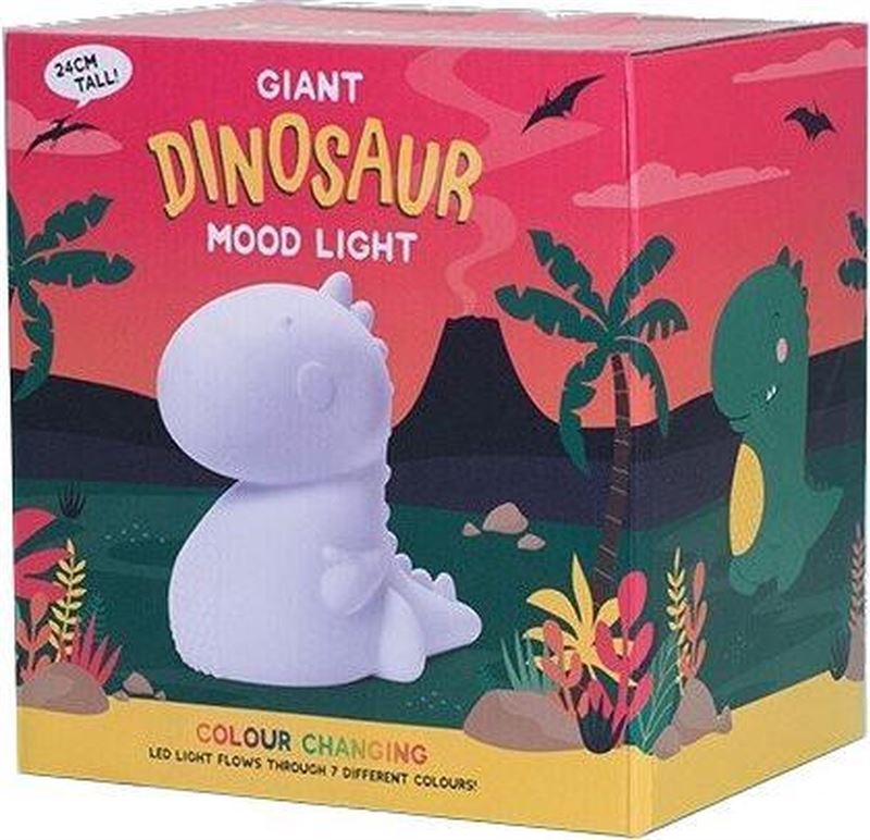 FIZZ Creations Feestlamp Dinosaurus Junior 27 Cm Wit