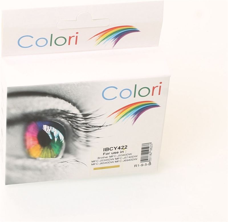 Colori huismerk inkt cartridge geschikt voor Brother LC422Y Geel MFC-J5340DW MFC-J5345DW MFC-J5740DW MFC-J6540DW MFC-J6940DW