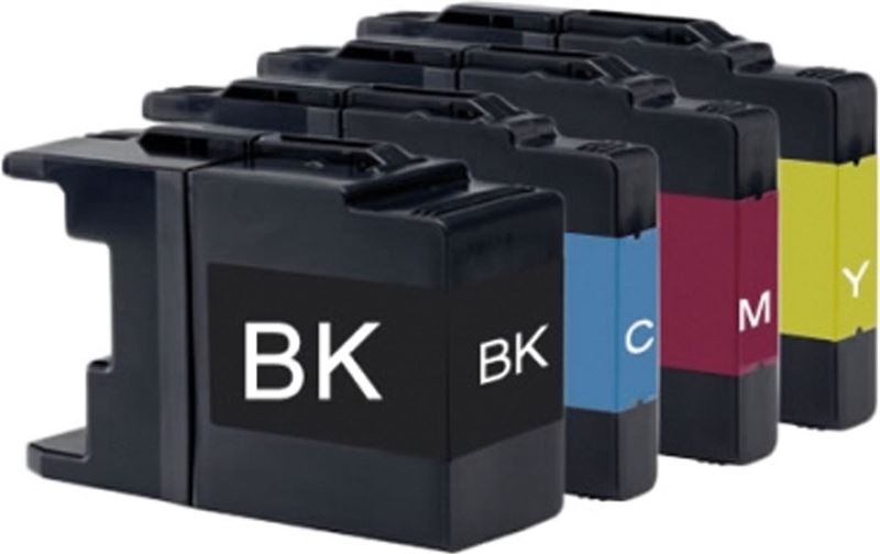 pcman Brother Huismerk LC-1220 XL Cartridges – Zwart + Alle Kleuren Set