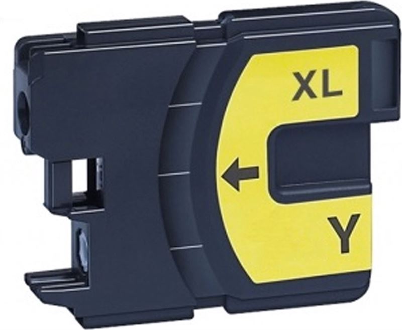 pcman Brother Huismerk LC-980 XL Cartridge – Geel