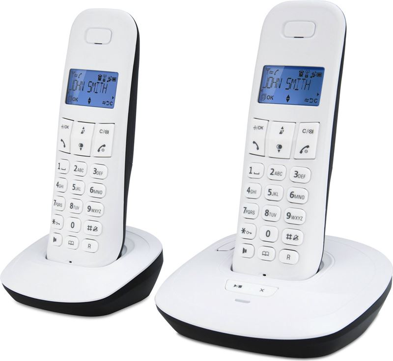 Teleline Tel-170WT DECT telefoon met 2 handposten - Antwoordapparaat - GAP compatible