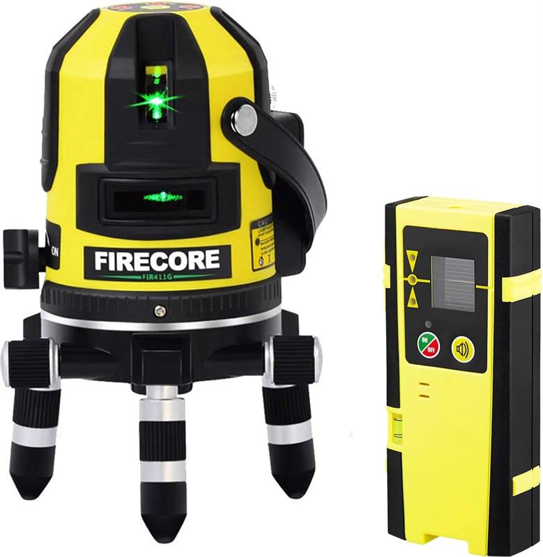 Firecore Kruislijnlaser met Laserontvanger en Transportkoffer