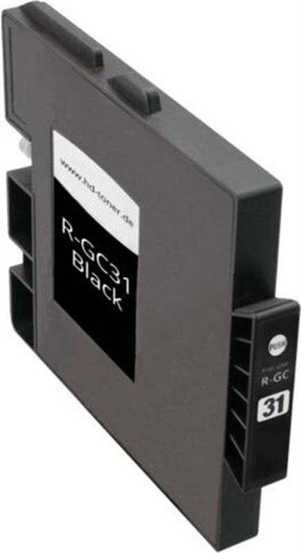 pcman 1x Ricoh Huismerk GC-31 - Zwart