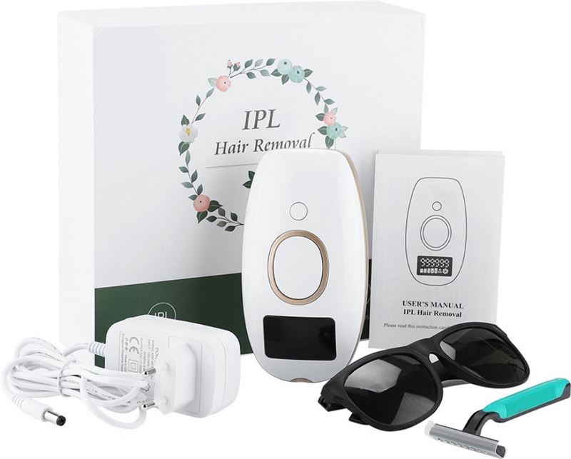 Beautybaby IPL-Laser Ontharingsapparaat-Laser en lichtontharing-Laser Haar Verwijder-Lichtontharing-Inclusief veiligheidsbril-Scheermesje van IPL