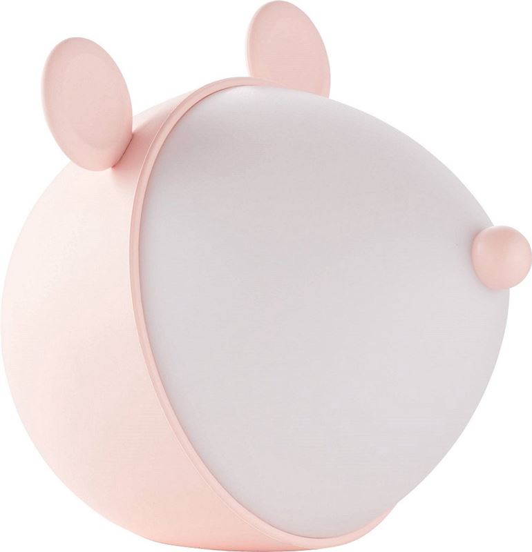 Brilliant Nachtlampje kinderen – LED – Nachtlamp – Dimmer – USB-Oplaadbaar – Roze muis