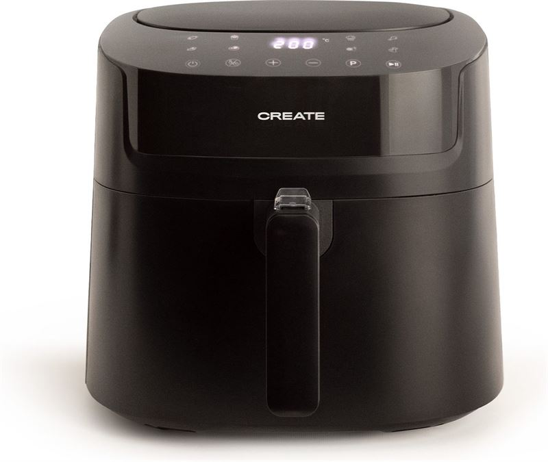 Create - FRYER AIR PRO LARGE - Friteuse zonder olie 6,2L, Zwart, 1800 W, 6 of 7 porties