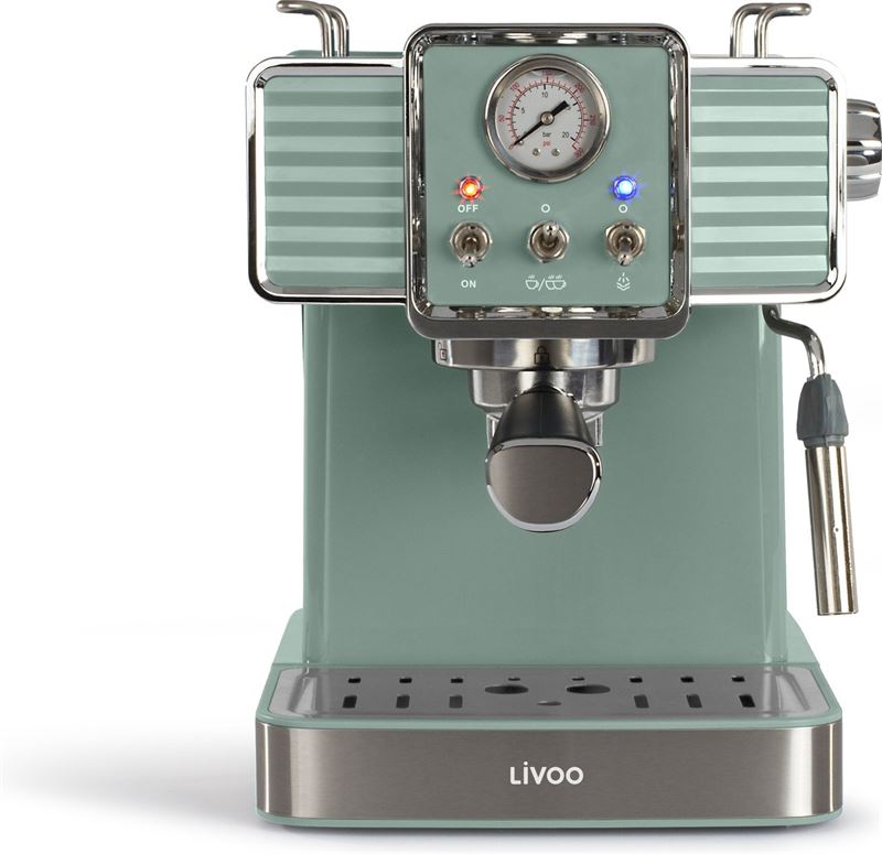 Livoo - DOD174V - Retro Espressomachine - groen