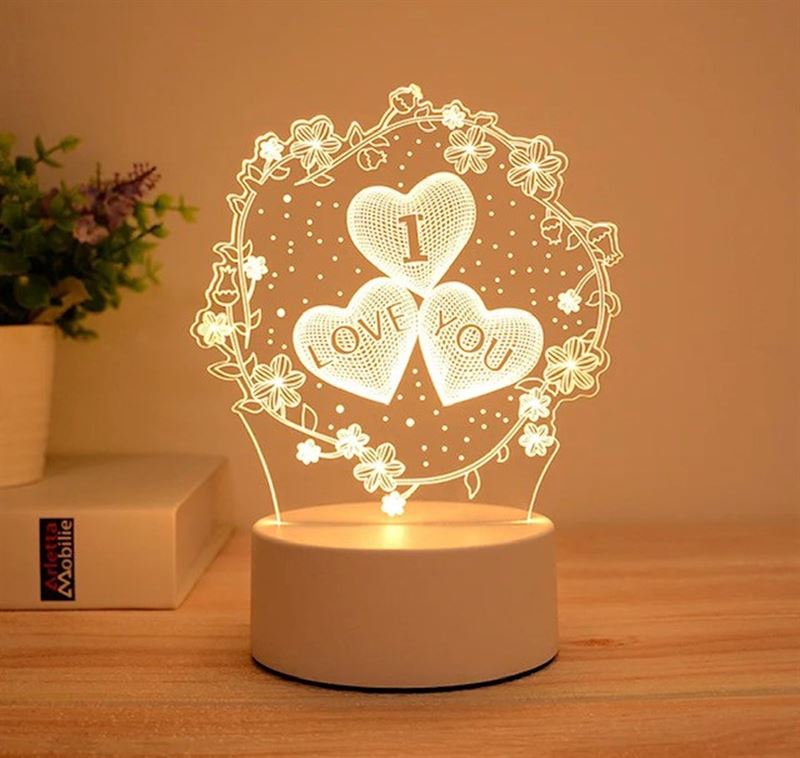 Soraro Romantisch Licht | | 3D Led lamp | Nachtlamp | Valentijn | Cadeau | I Love You