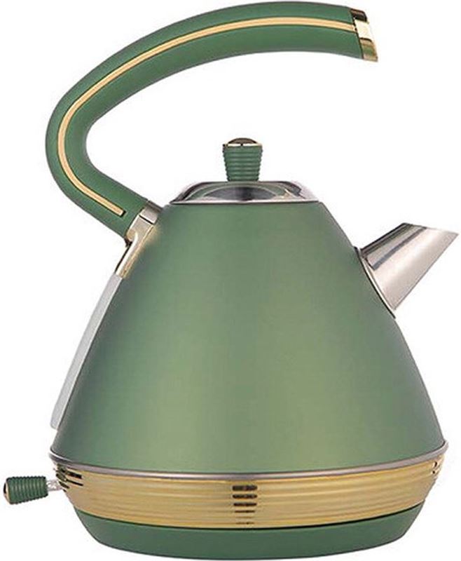 Buccan - Retro Waterkoker - Pyramid - Groen Goud