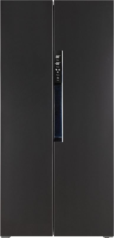 Frilec BONNSBS238-200EB - Amerikaanse koelkast - No Frost - Digitaal Display - Zwart zwart