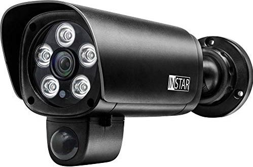 Instar IN-9008 Full HD (PoE) zwart - PoE bewakingscamera - IP-camera - weerbestendige buitencamera - buiten - alarm - PIR - bewegingsdetectie - nachtzicht - groothoek - 802.3af