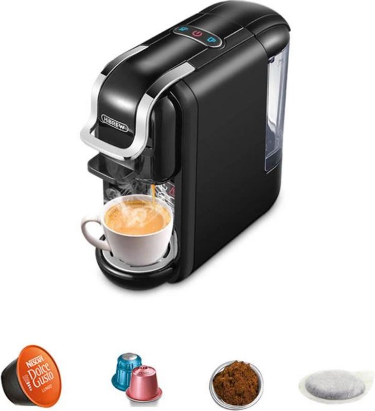 HiBrew SimplyGood koffiezetapparaat - 4 in 1 compitabel ontwerp - dolce gusto apparaat - koffiezetapparaat cups - koud en warm functie zwart