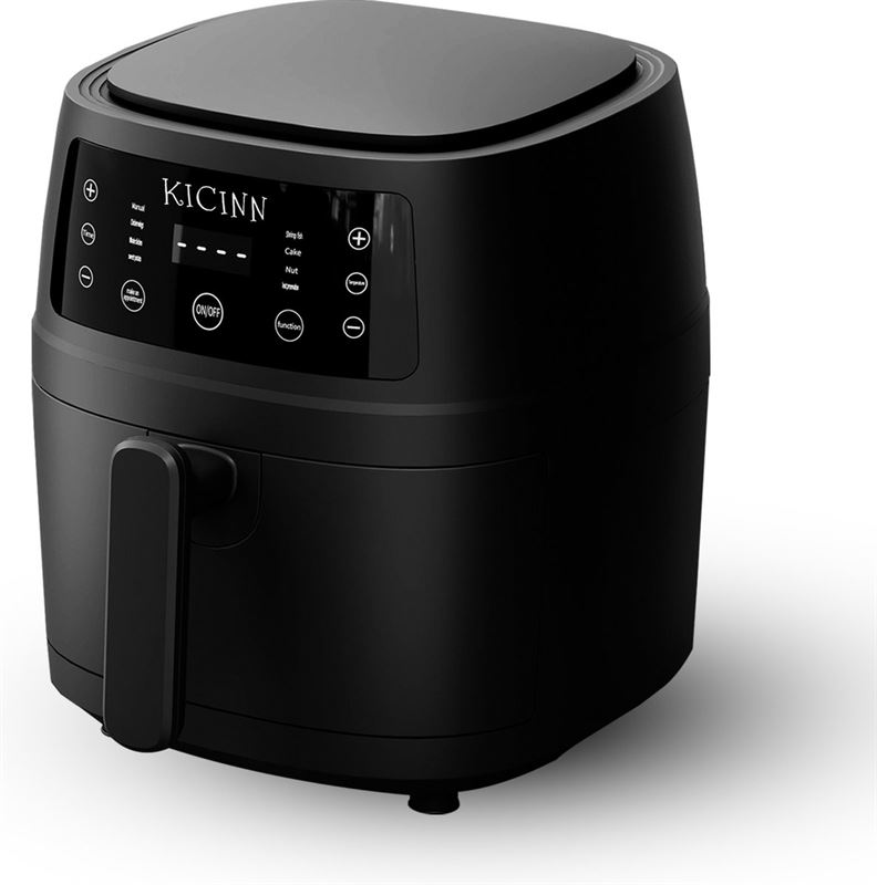 Kicinn Airfryer - Airfryer XXL - Heteluchtfriteuse - 6 Liter - 1350 W - Zwart