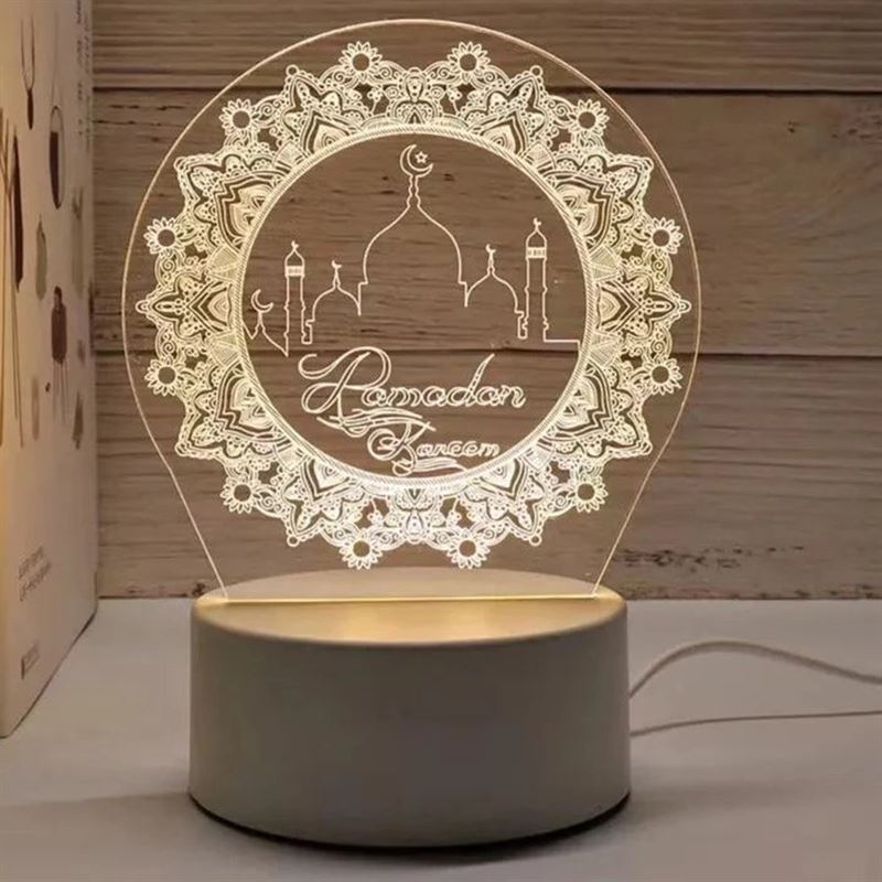 Light-it-Up 3D Illusie Lamp Ramadan Kareem