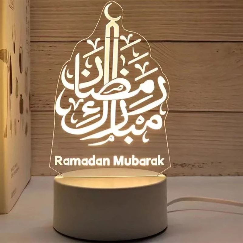 Light-it-Up 3D Illusie Lamp Ramadan Mubarak