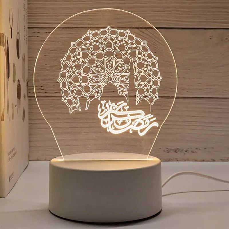 Light-it-Up 3D Illusie Lamp Ramadan Kareem