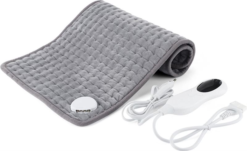 Rique Elektrische deken - Elektrisch mat - Warmtedeken - 10 verschillende warmtes - wasbaar - 30 x 59 cm