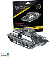 METAL-TIME 3D Metalen Bouwpakket Tank T-34-85, MT071, 11x3,6x4,4cm