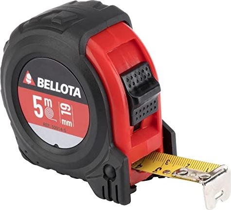 Bellota 50014-5 Flexometer, bi-materiaal, roestvrij staal, 5 m voor meetwerkzaamheden
