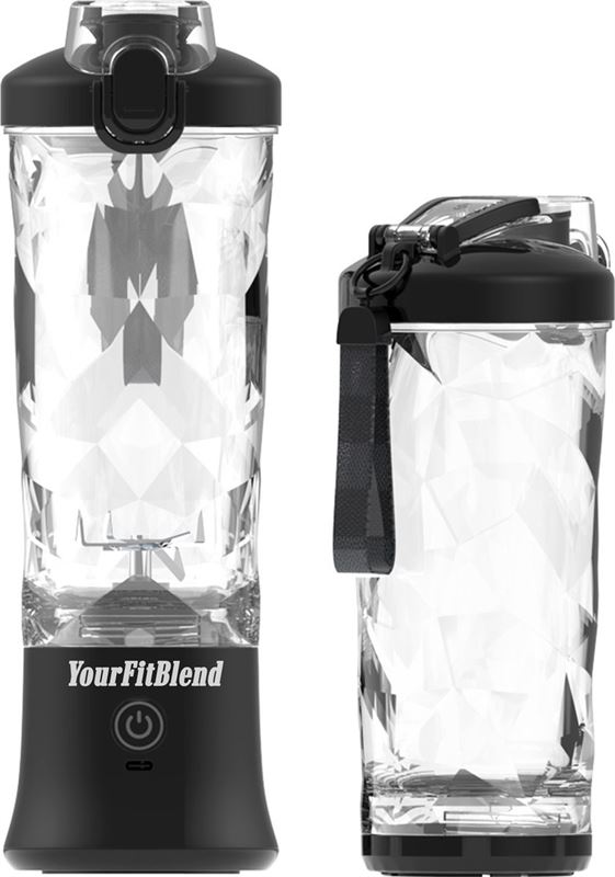yourfitblend - Draagbare blender - 6 Mesjes - 4000mAh - 700ML - LED-verlichting - Portable