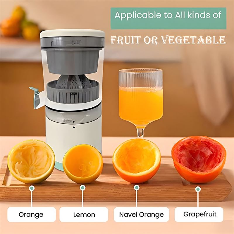 Twork Elektrische Juicer - Draagbare - Huishoudelijke Oranje Citroen Blender - Multifunctionele Fruit Juicer - Usb Opladen Keuken - Automatische Verse Knijper