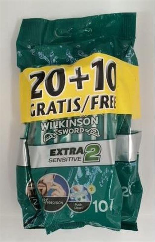 Wilkinson Scheermesjes - Extra2 Sensitive 20+10 Stuks