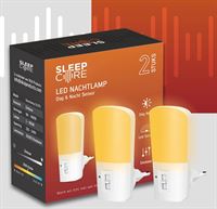 SleepCore 2 stuks LED Nachtlampje Dimbaar - Stopcontact - Dimbare Nachtlampjes met Sensor - Nachtlampje Babykamer - Nachtlamp - Dag en Nacht Sensor - Kinderen & Baby - Wit licht - Veilig - Nacht lamp
